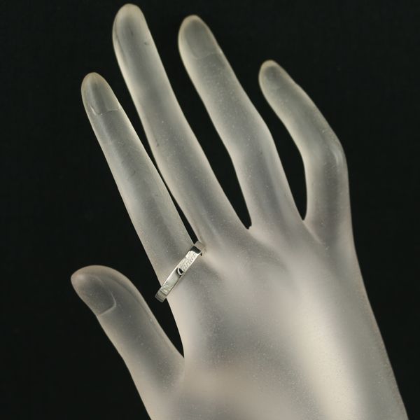 カルティエ リング Cドゥ エングレーブド ウェディング 53号 Pt950