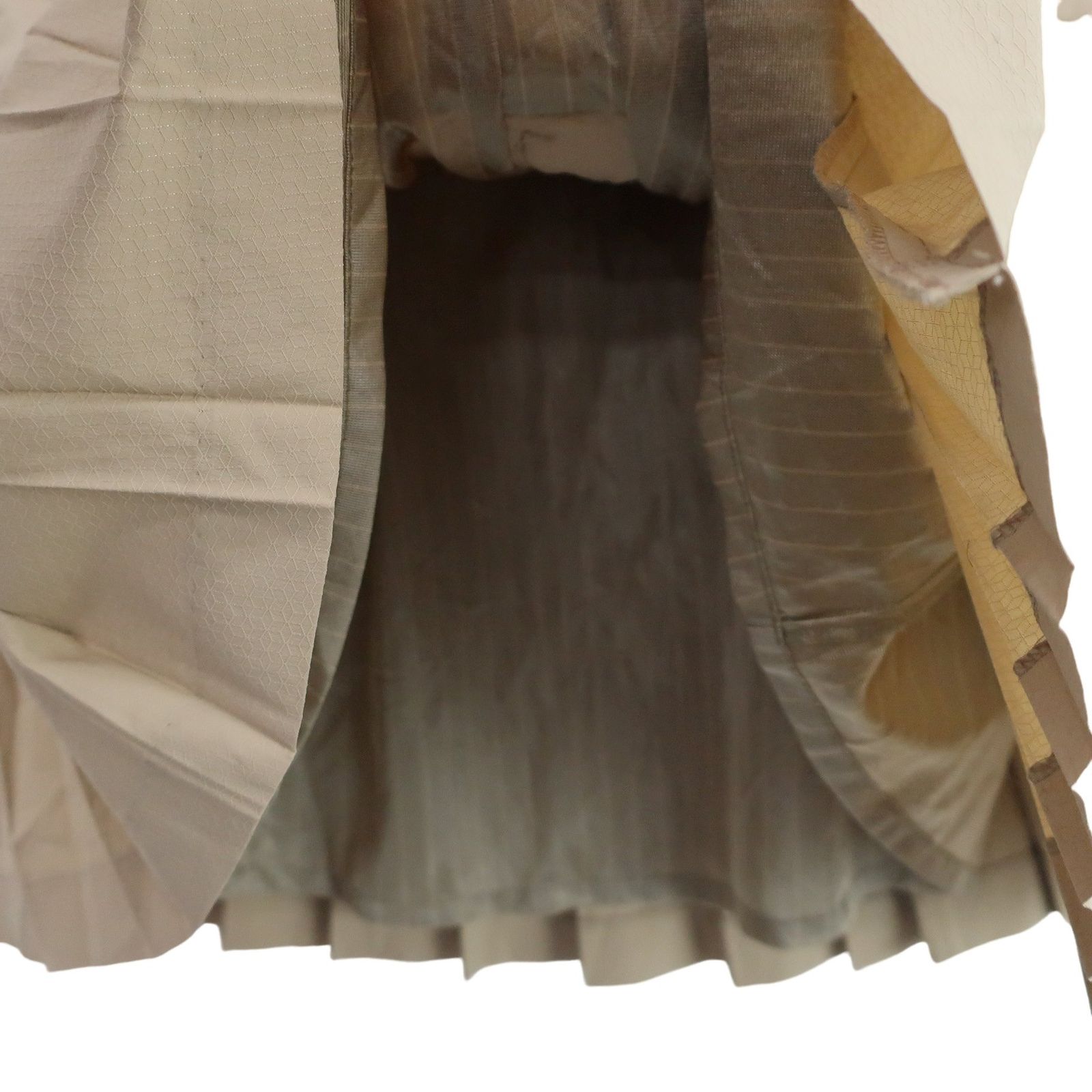 美品　パーリーゲイツ　スカート　フリル　ベージュ 美品】PEARLY GATES(パーリーゲイツ) スカート ベージュ レディース 1