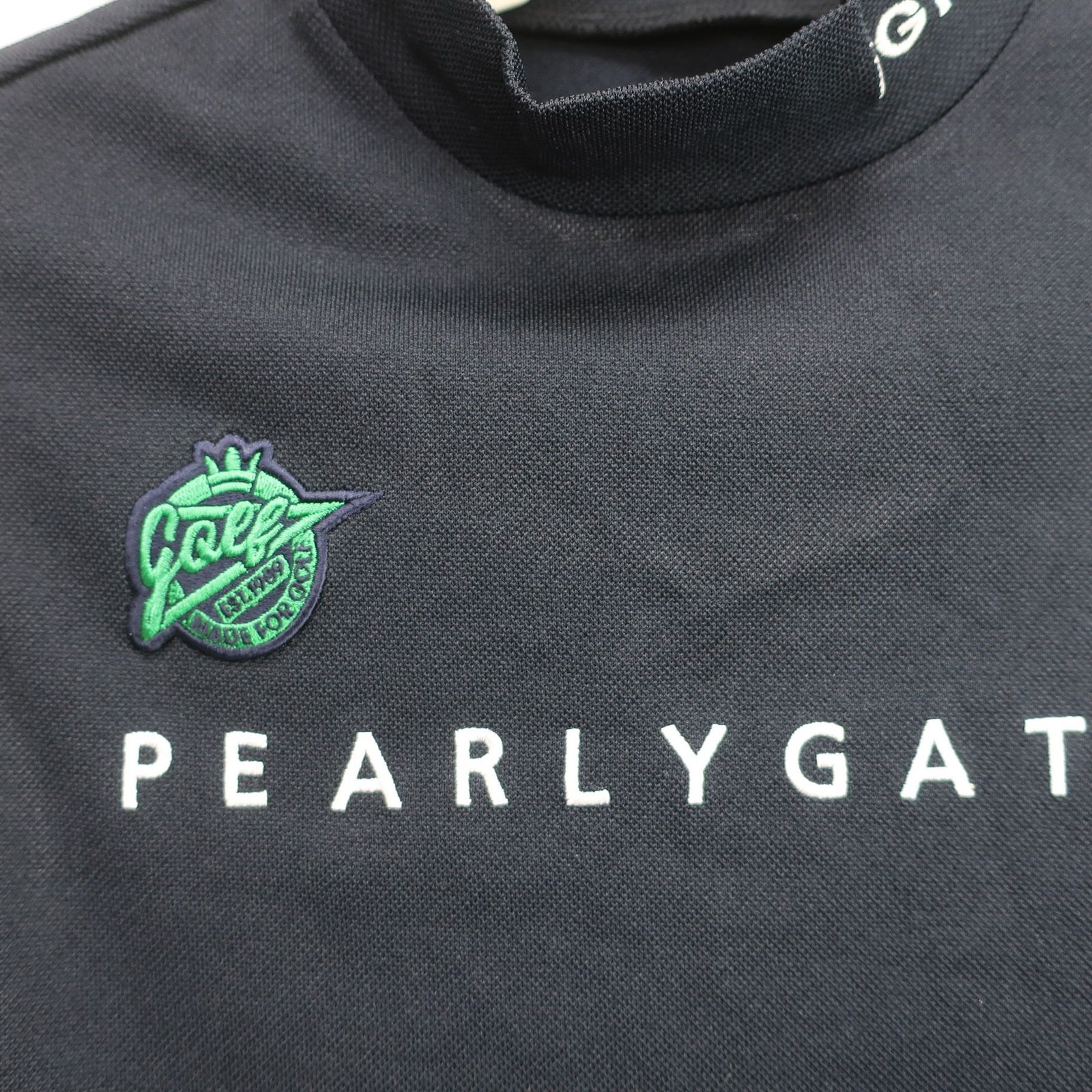 美品】PEARLY GATES(パーリーゲイツ) ノースリーブモックネックシャツ