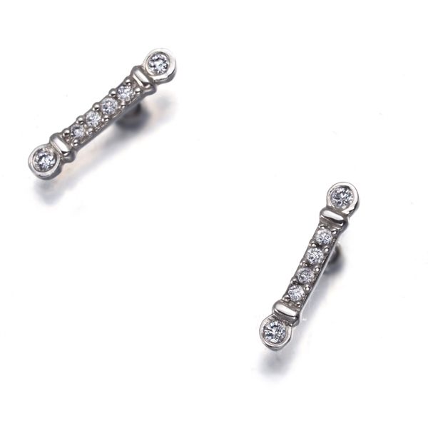 ティファニー ピアス ダイヤ ダイヤモンド フルールドリス バー Pt950