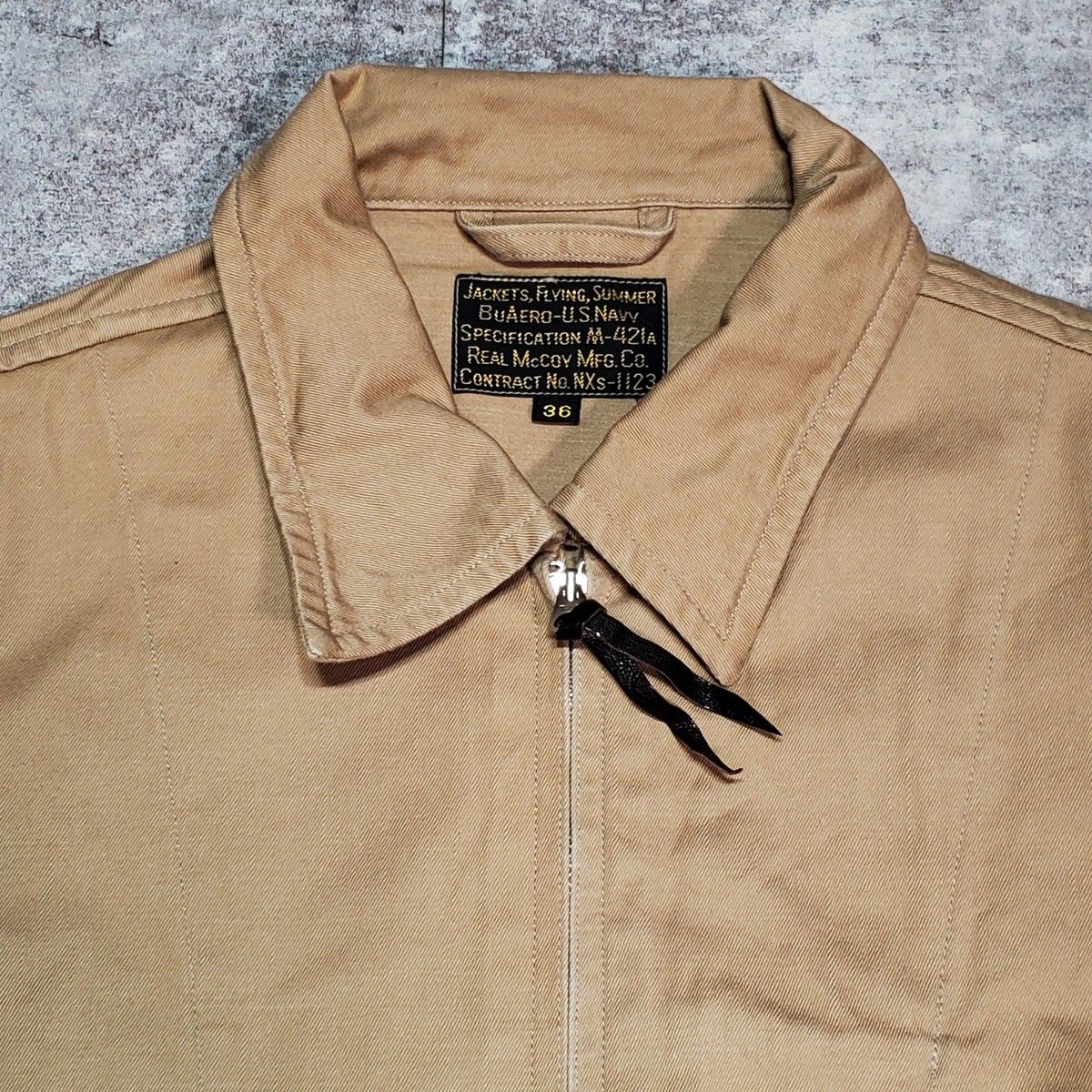 THE REAL MCCOY S ザリアルマッコイズ M-421 A フライトジャケット NXs-1123 ブラウン コットン 日本製