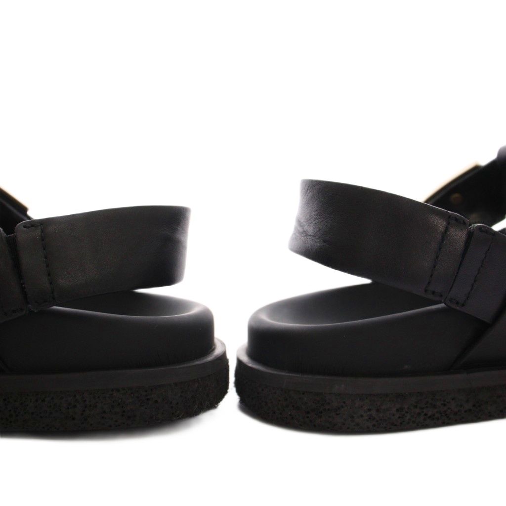  トッズ TOD S Tタイムレス グルカサンダル 編み込み レザー 35 黒 YM サンダル サンダル ミュール