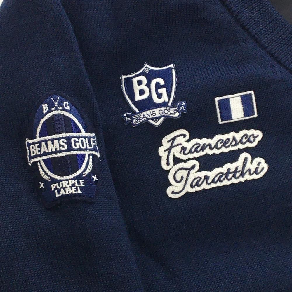 ビームスゴルフ セーター ネイビー BEAMS 裏地付 GOLF 美品ビームス