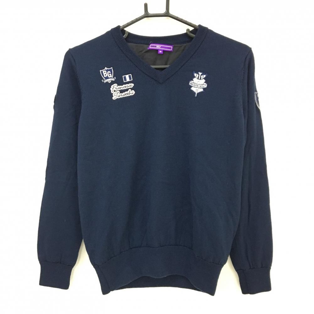 ビームスゴルフ セーター ネイビー BEAMS 裏地付 GOLF 美品ビームス