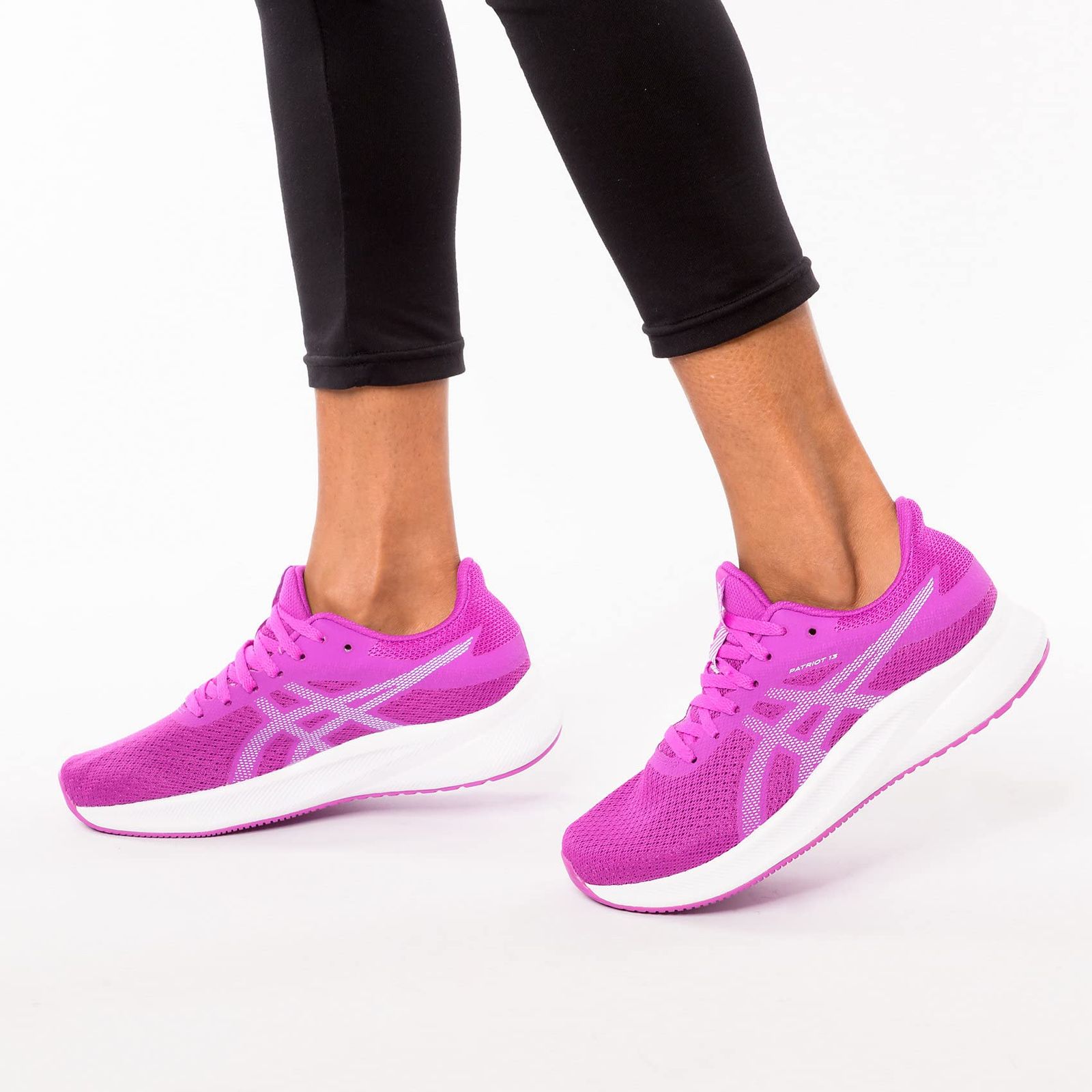 アシックス ランニングシューズ PATRIOT 13 レディース 500 オーキッド ソフトスカイ 25.5 cm E