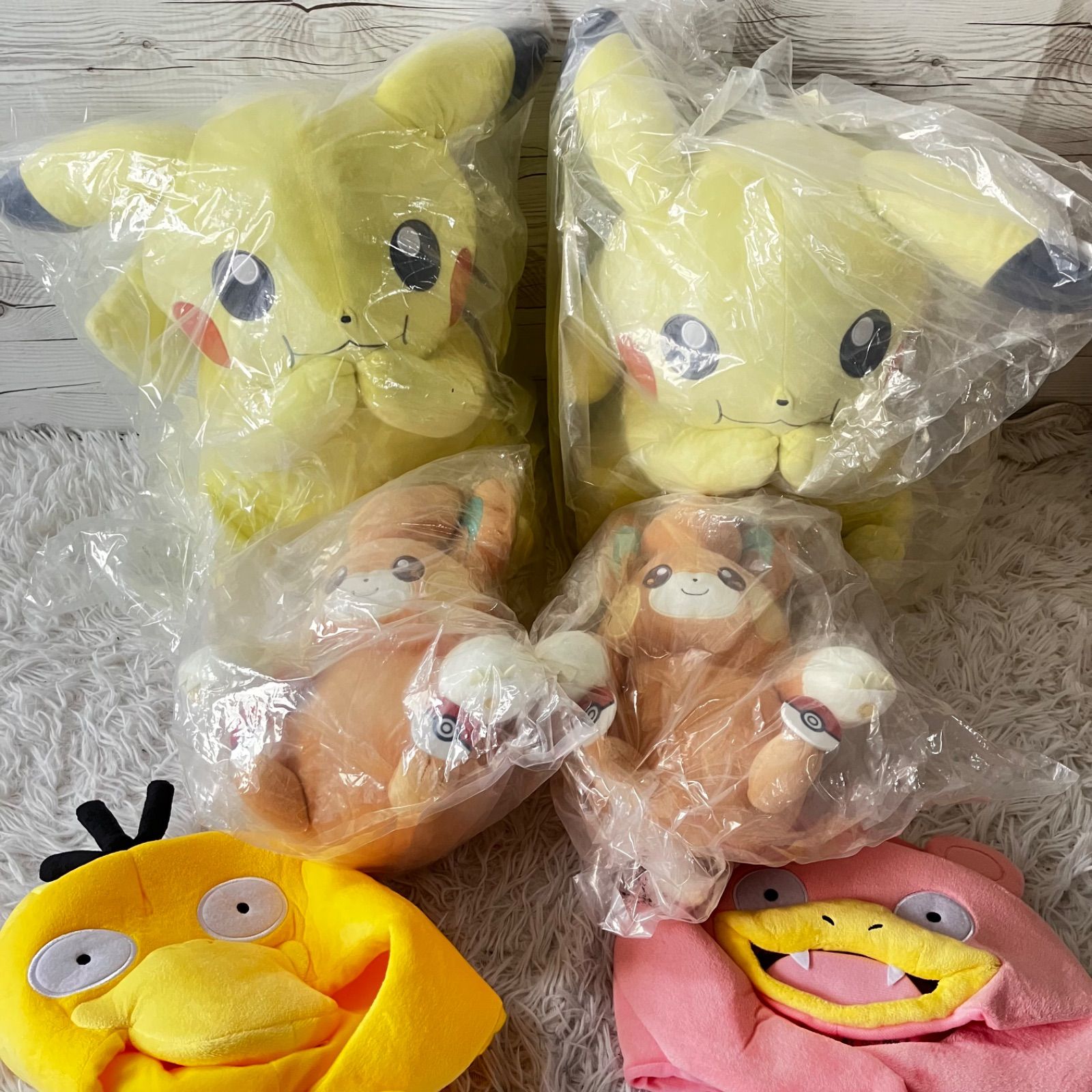 ポケモン 6点セットポケモンコレクションくじ 未開封 等身大ピカチュウ 