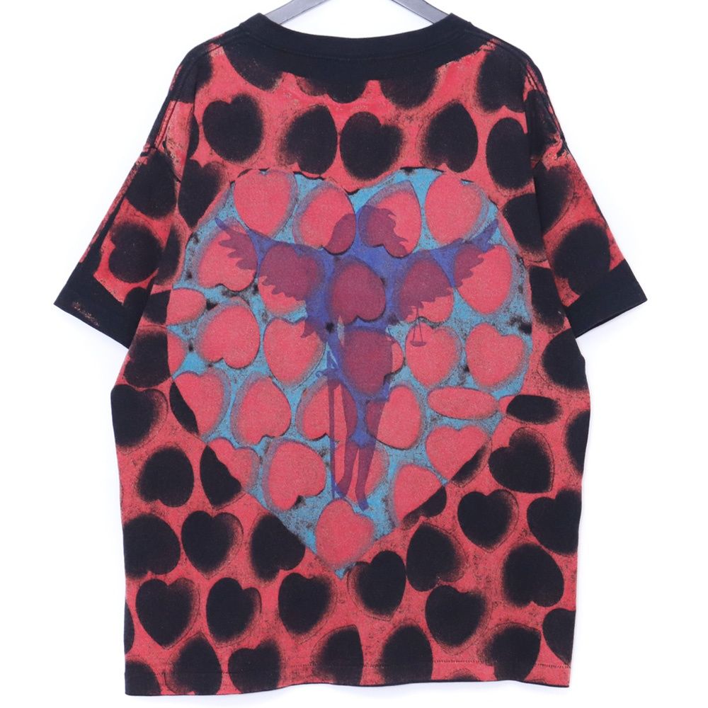 SAINT MICHAEL SS TEE HEART XLサイズ ブラック SM-S 21-0000-005