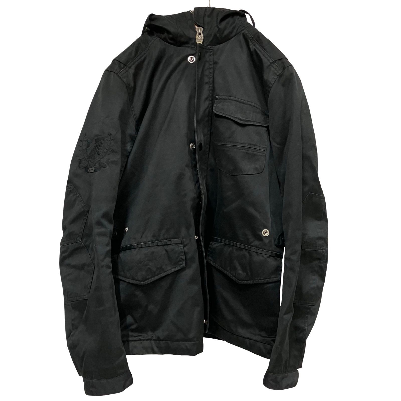 CC3 DIESEL ジャケット ブラック ハイネック コットン Sサイズ メンズ 