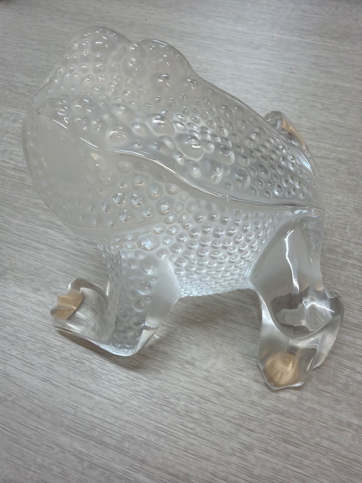 LALIQUE ラリック カエル 蛙 クリスタルガラス 置物 - メルカリ