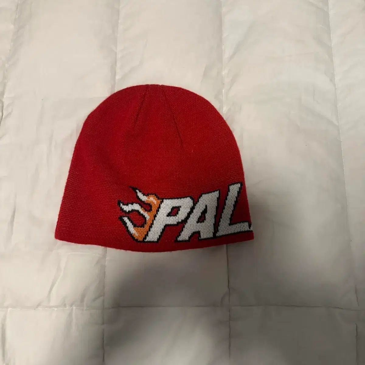 PALACE パレス フレイム ロゴ ビーニー レッド