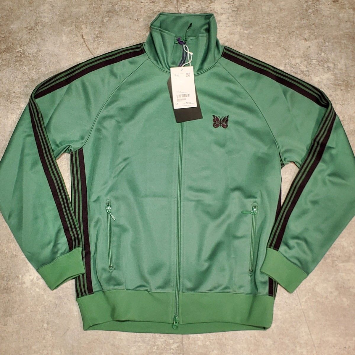 Needles ニードルス MR284 トラックジャケット ジャージ 刺繍 グリーン