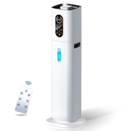 改良モデル AIスマート 知能恒湿 加湿器 大容量 ハイブリッド式 9 L AI湿度調整 加熱式加湿器 超音波 タワー型 アロマ対応 静音 省エネ 4重除菌 マイナスイオン 空気清浄 銀イオン抗菌素材 次亜塩素酸水対応 6段階加湿量調節 po