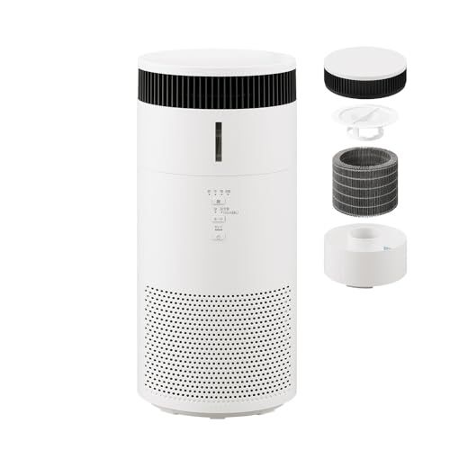 アイリスオーヤマ 加湿空気清浄機 静音 小型 自動モード 省エネ ペット 脱臭 花粉 ホコリ PM 2 5 集じん ウイルス アレルギー フィルター交換ランプ付き 10畳 AAP SH 20 B W ホワイトpo