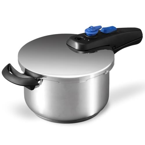 アイリスオーヤマ 圧力鍋 片手鍋 5 L IH対応 3層底 切り替え式 スライド開閉 圧力2段切替 安全ロック機能 KAR-5 シルバー 60品目 レシピ付き レシピブック 鍋po