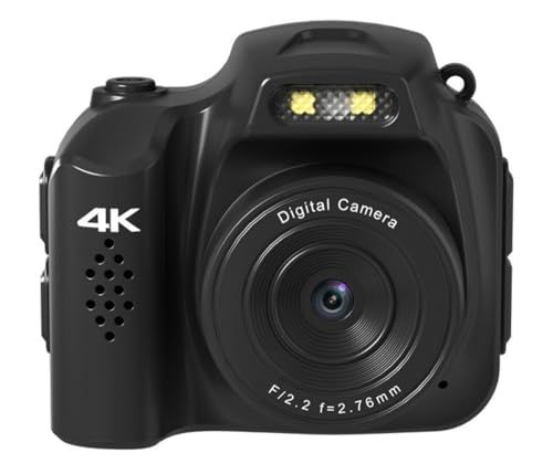 超小型デジカメ 4 K ミニサイズ デジタルカメラ ビデオ録画 6400万画素 64 GBマイクロSDカード付き 30 g 1600万COMSセンサー 1.54インチ大画面 多種類フィルター LEDフラッシュ 軽量 携帯便利 キーホルダーセット コンデジ 初心者po