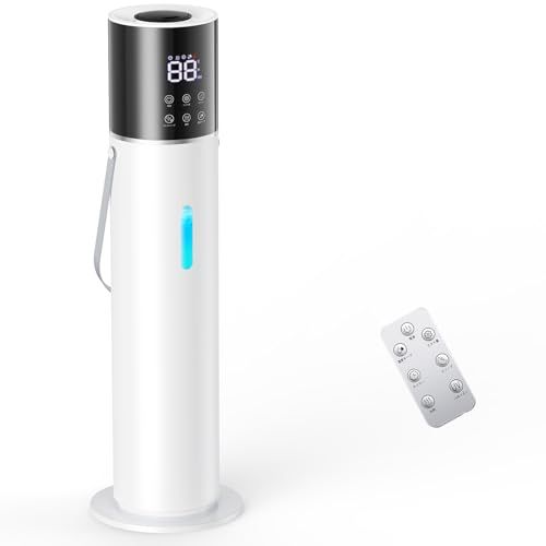 加湿器 大容量 13 L 2025冬新登場 5重除菌浄化 知能恒湿 加熱＆超音波 ハイブリッド式加湿器 乾燥対策 加熱式 超音波式 タワー式 業務用 家庭用 6段階噴霧 花粉症対策 乾燥防止 水漏れ防止 静音稼働 水循環 省エネ タイマー リモコン付き 液晶po