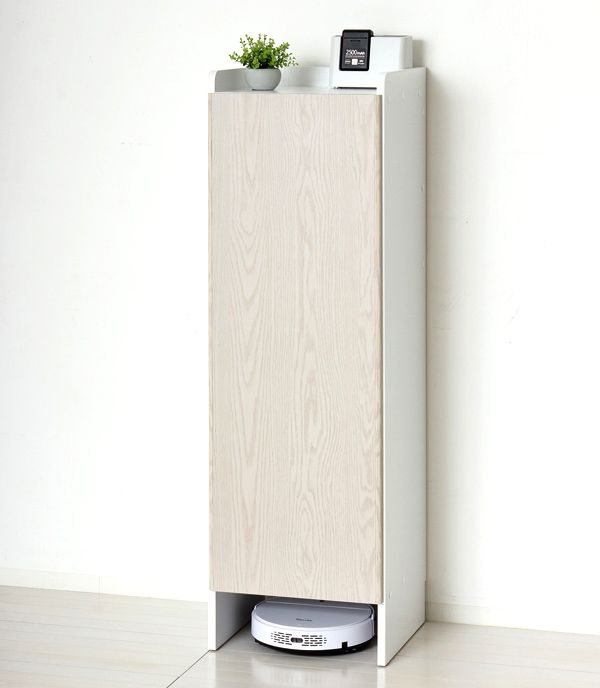 クロシオ クリーナーグッズ収納 W 43 5 D 42 H 140 cm 組立時に左開きか右開き選択 掃除用具や生活用品のストックをまとめてすっきり収納 は