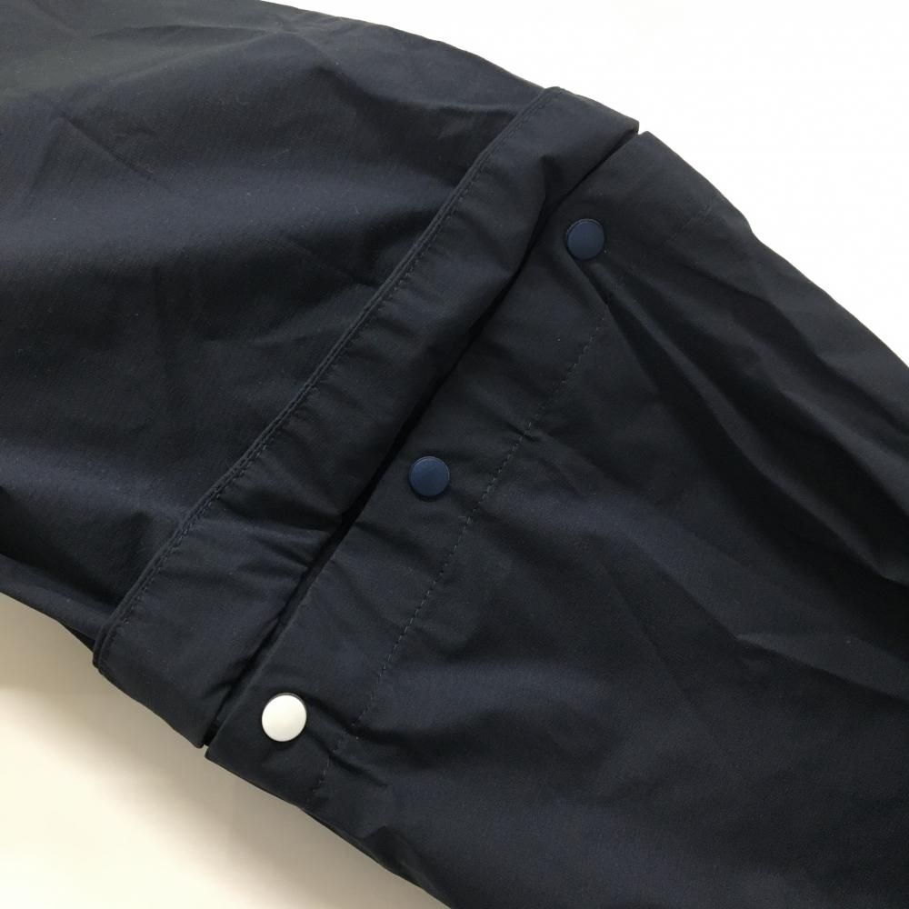 パーリーゲイツ 2WAYジャケット ネイビー×蛍光イエロー フード収納可