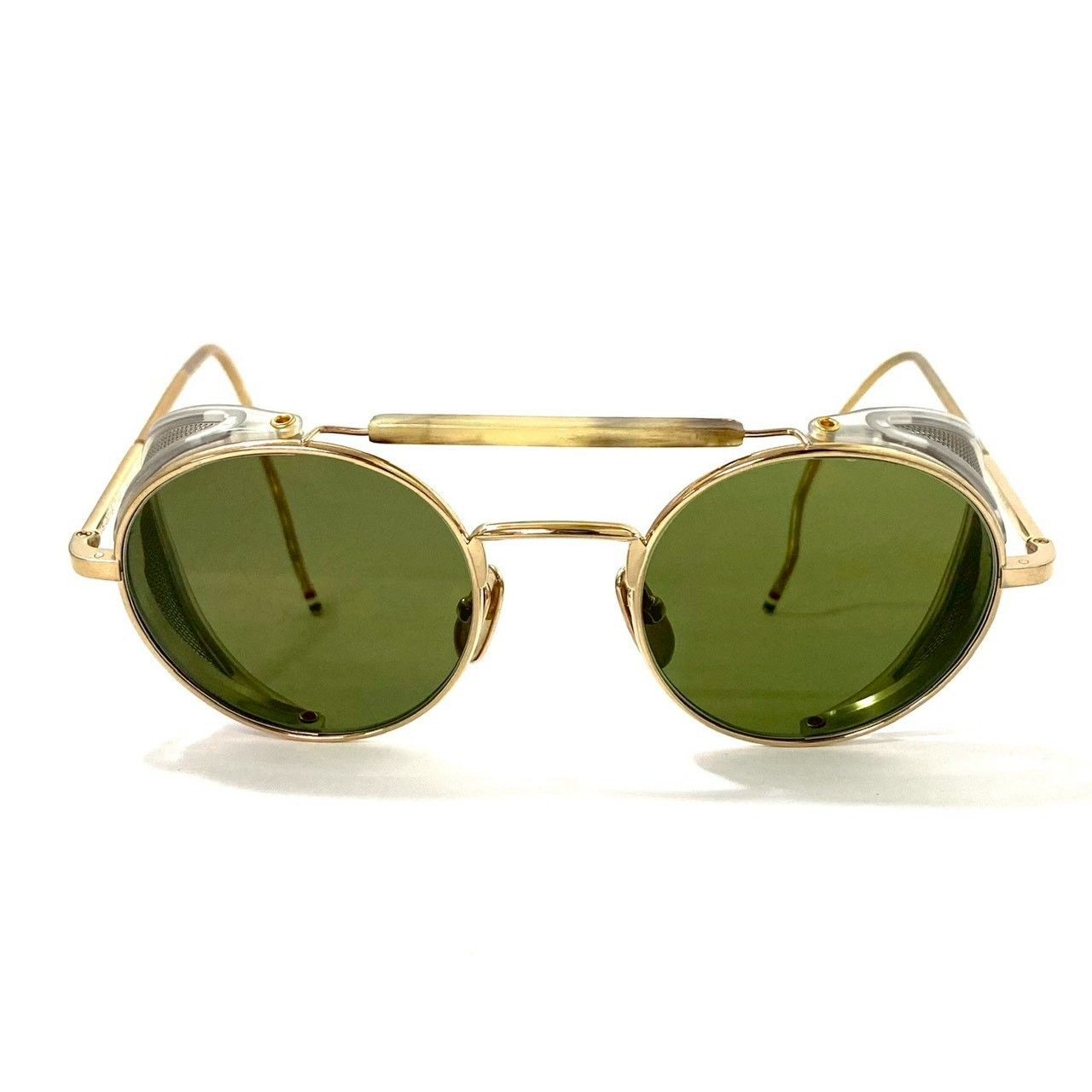 THOM BROWNE サングラス TB-001 B T 48 21-112 ゴールド 金 グリーン 緑 メガネ 眼鏡 トムブラウン SER-5972