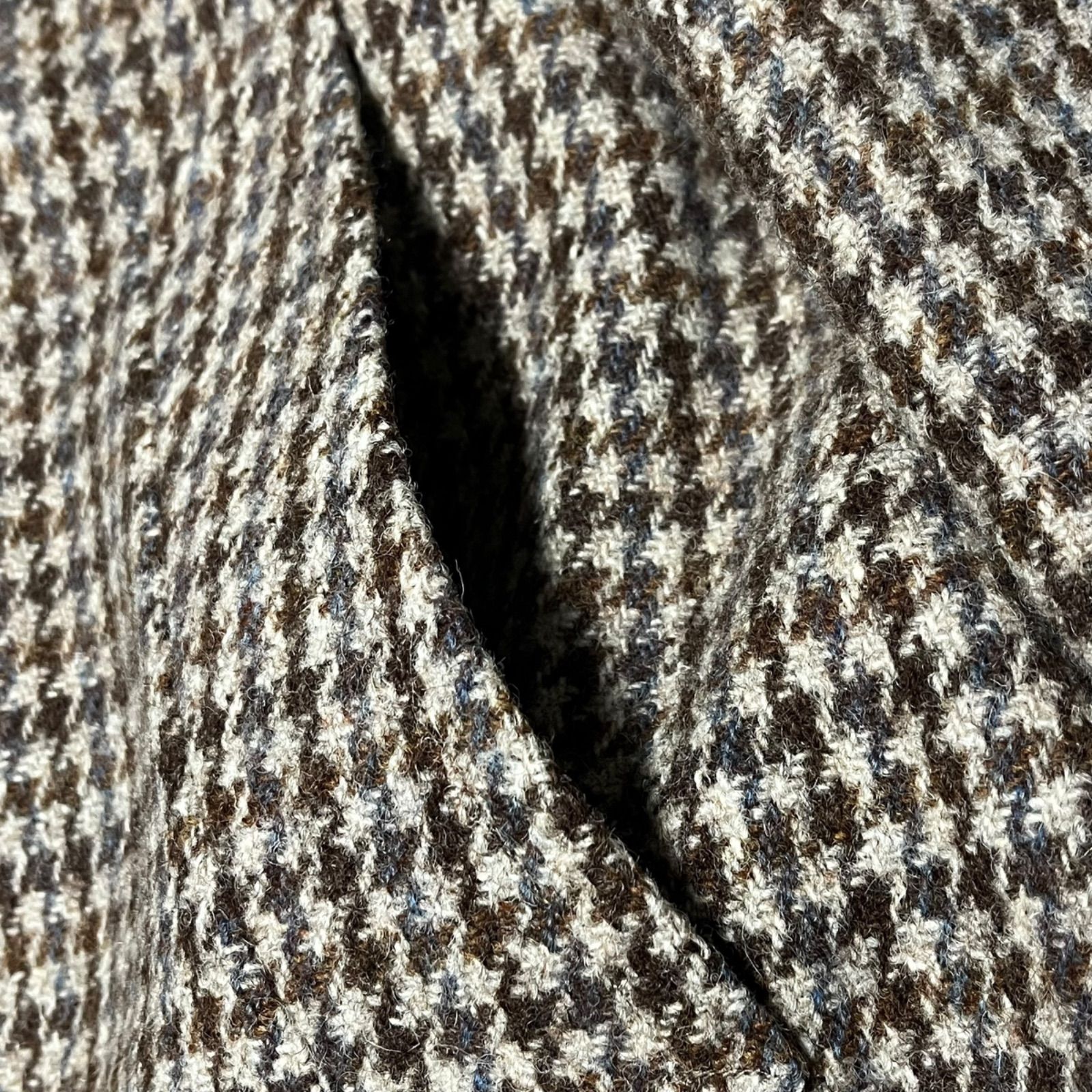 Harris Tweed ハリスツイード ステンカラーコート ロングコート 千鳥格