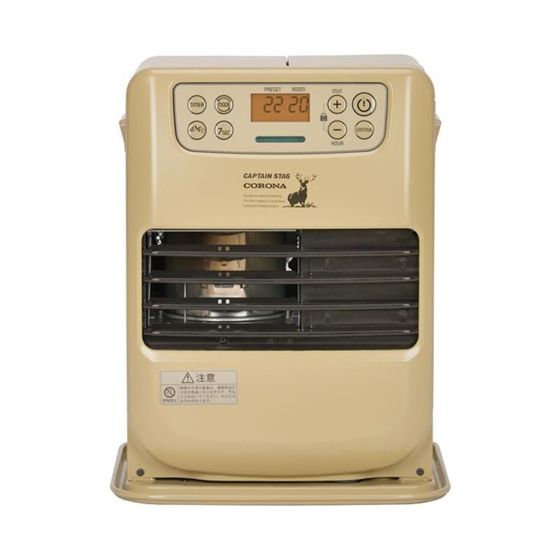キャプテンスタッグ CAPTAIN STAG セット キャプテンスタッグ×コロナ 石油ファンヒーター FH-CP 25 CS ベージュ