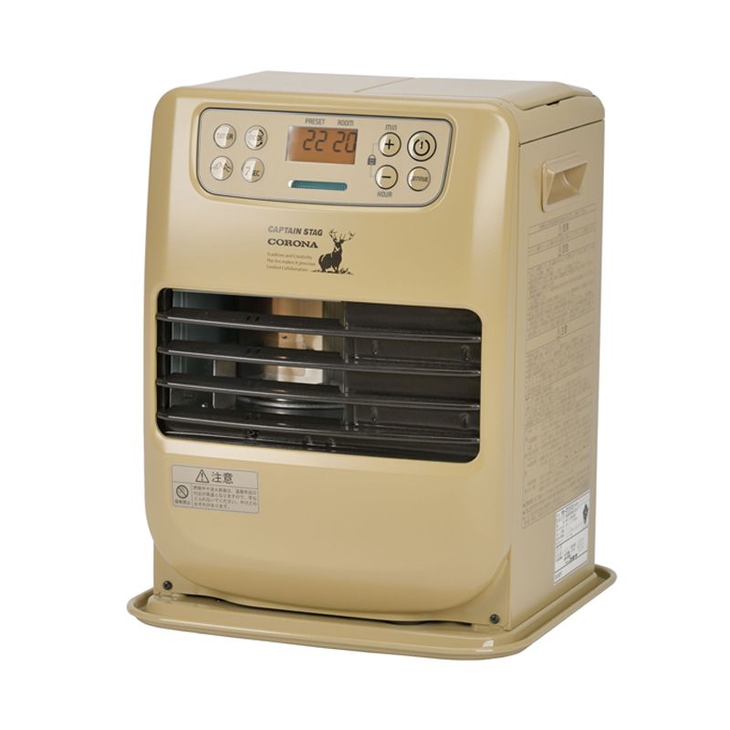 キャプテンスタッグ CAPTAIN STAG セット キャプテンスタッグ×コロナ 石油ファンヒーター FH-CP 25 CS ベージュ
