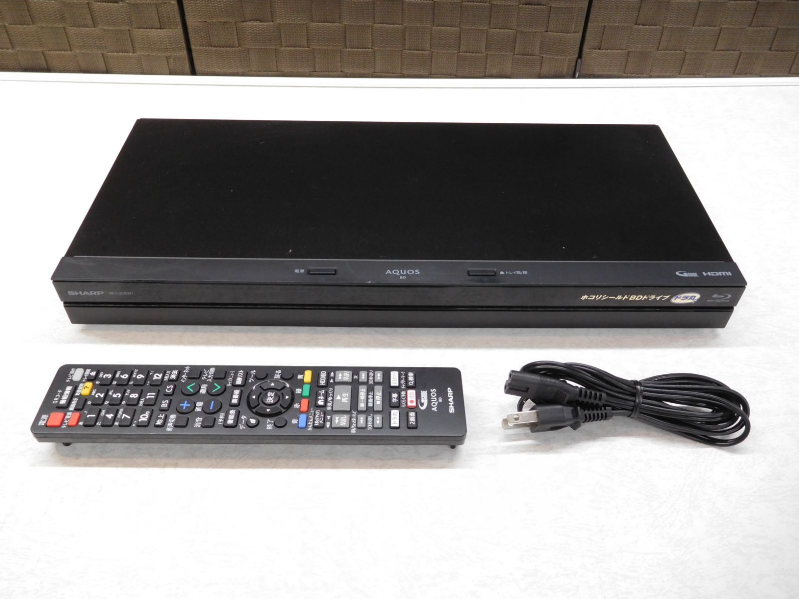 SHARP/シャープ ブルーレイディスクレコーダー 2B-C20BW1 2019年製