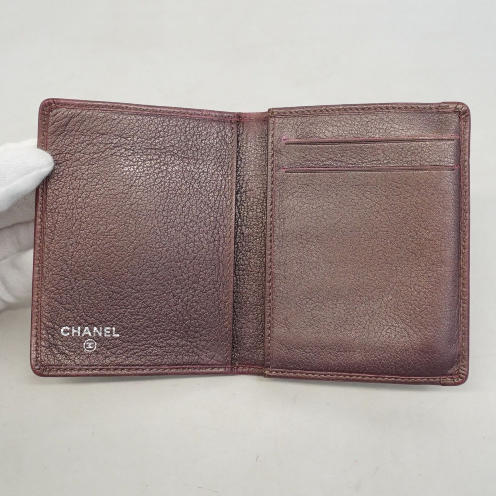 シャネル(Chanel) シャネル 名刺入れ・カードケース カメリア レザー
