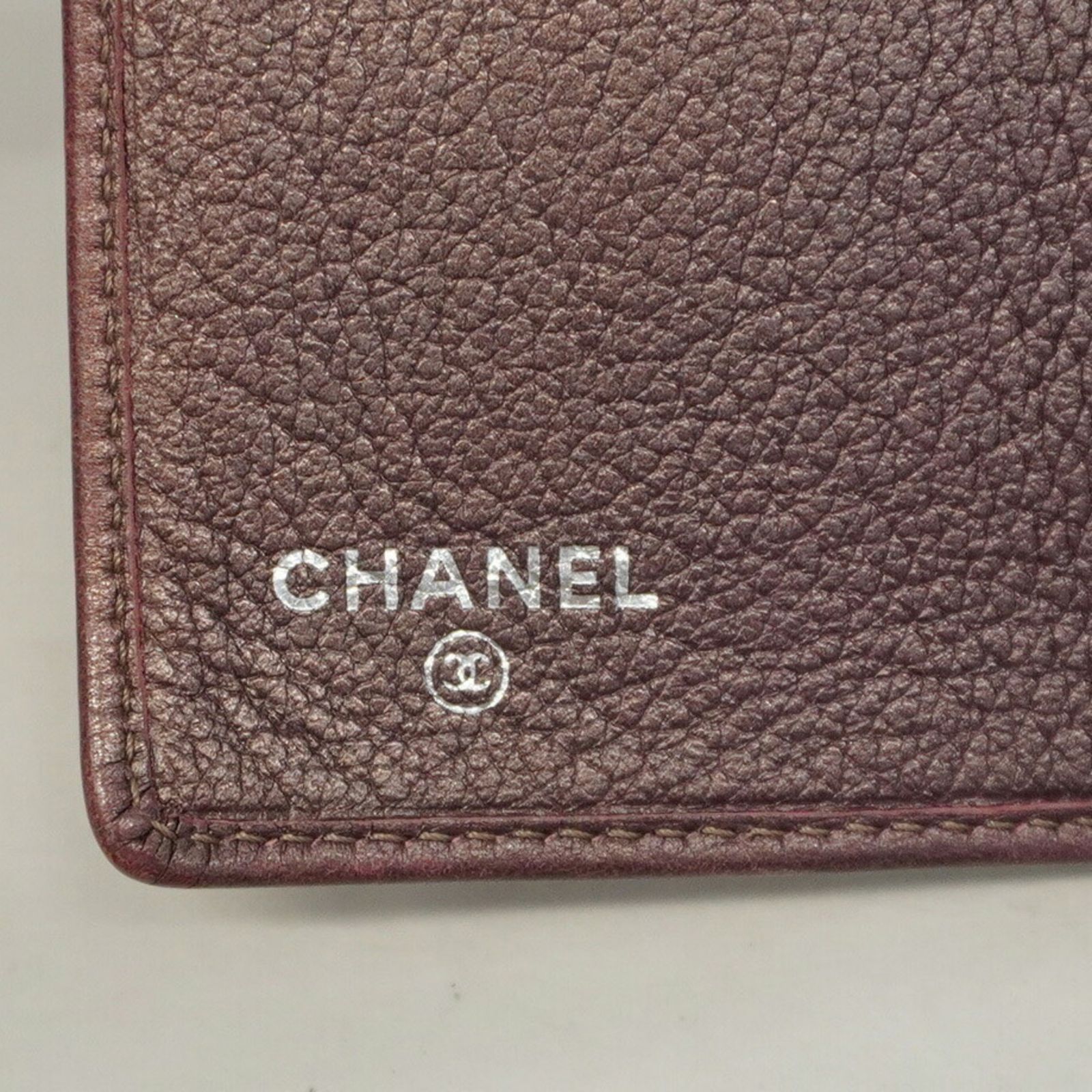 シャネル(Chanel) シャネル 名刺入れ・カードケース カメリア レザー