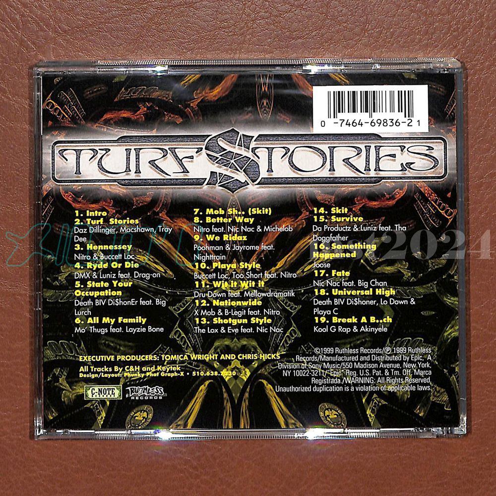 洋楽 G-RAP FESU G-RAP/GANGSTA】TURF STORIES ~Daz Tray Dee DMX Mo' Thugs Poohman