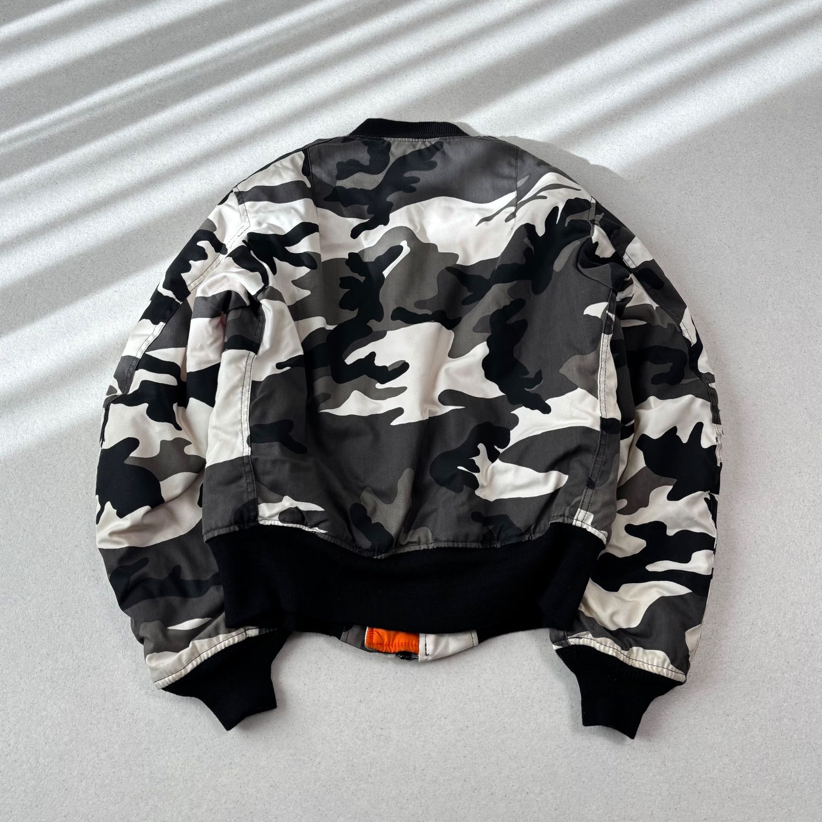 USA製 90s ALPHA INDUSTRIES ma-1 Urban camouflage s アメリカ製 アル