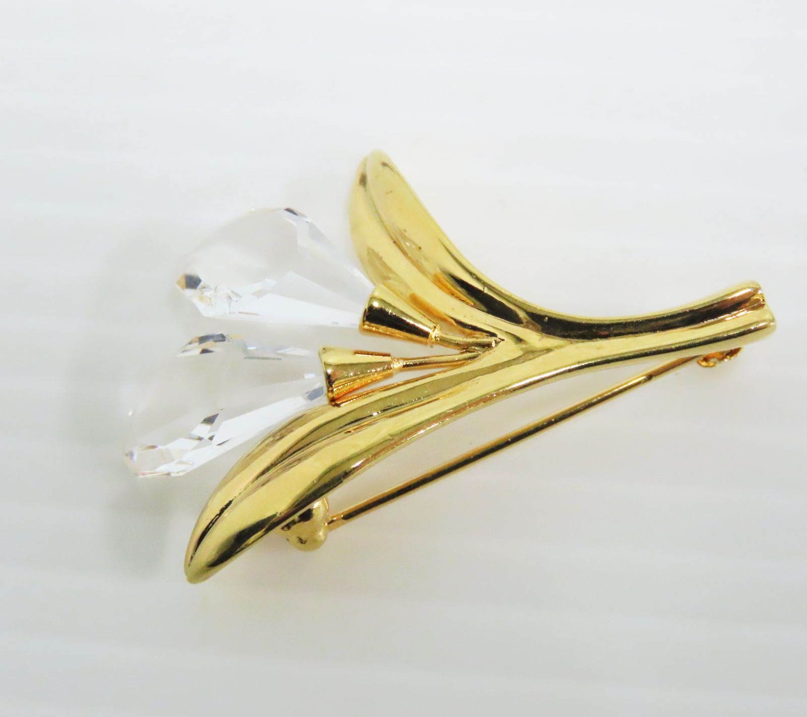 Crystal Memories 百合 ブローチ＆NICE 羽 バングル シルバー 1204-822 JN 2 ライト