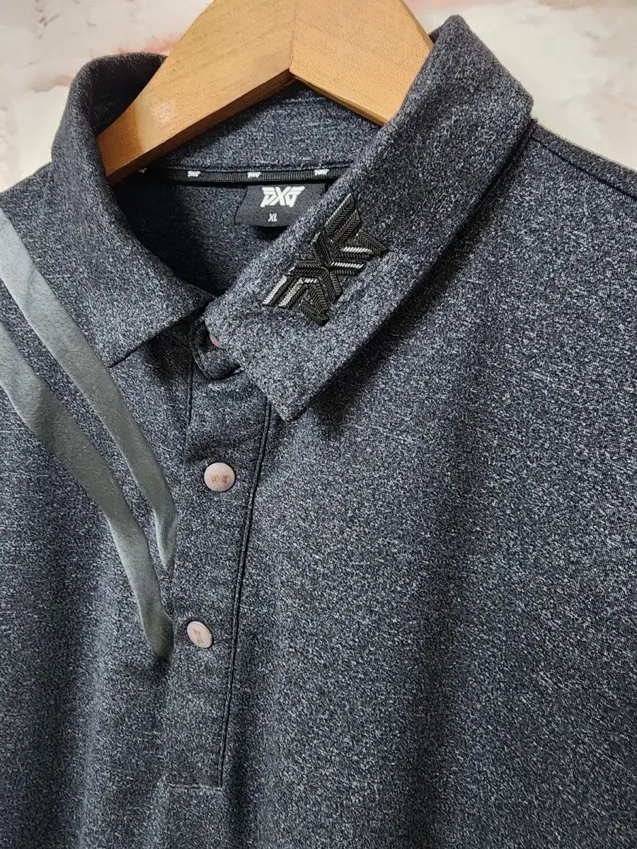 PXG チャコール色 ポロ Tシャツ XL