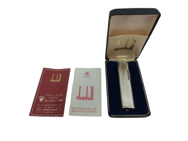 DUNHILL ダンヒル スリム ガスライター シルバー