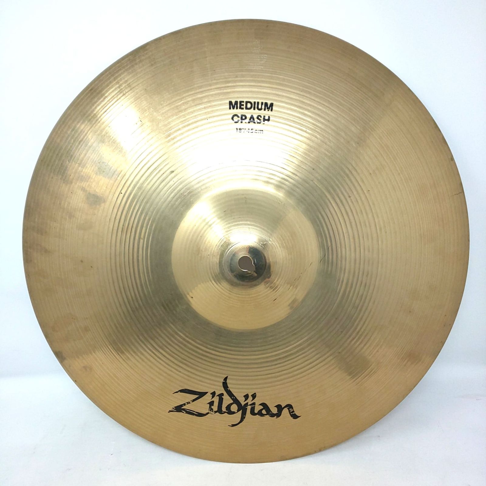 1364 C-01 Zildjian MEDIUM CRASH 18 45 cm ジャルジャン シンバル ミディアム クラッシュ 楽器 打楽器 ドラム ひび割れあり