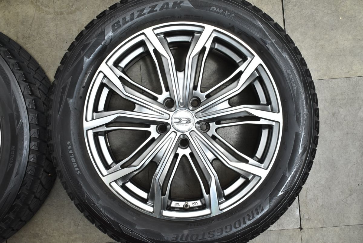  ホイールのみ可 BROCKEN DS 25 18 in 7 J 35 PCD 114 3 ブリヂストン ブリザック DM V 2 235 55 R NX RAV 4 ハリアー エクストレイル 18インチ タイヤ ホイールセット