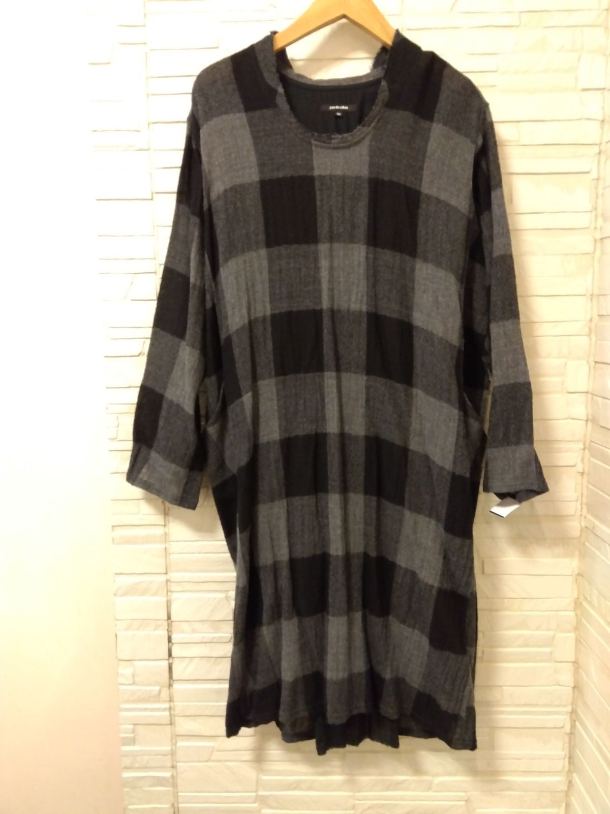 M 13 パドカレ ブロックチェック ｗool チェニック