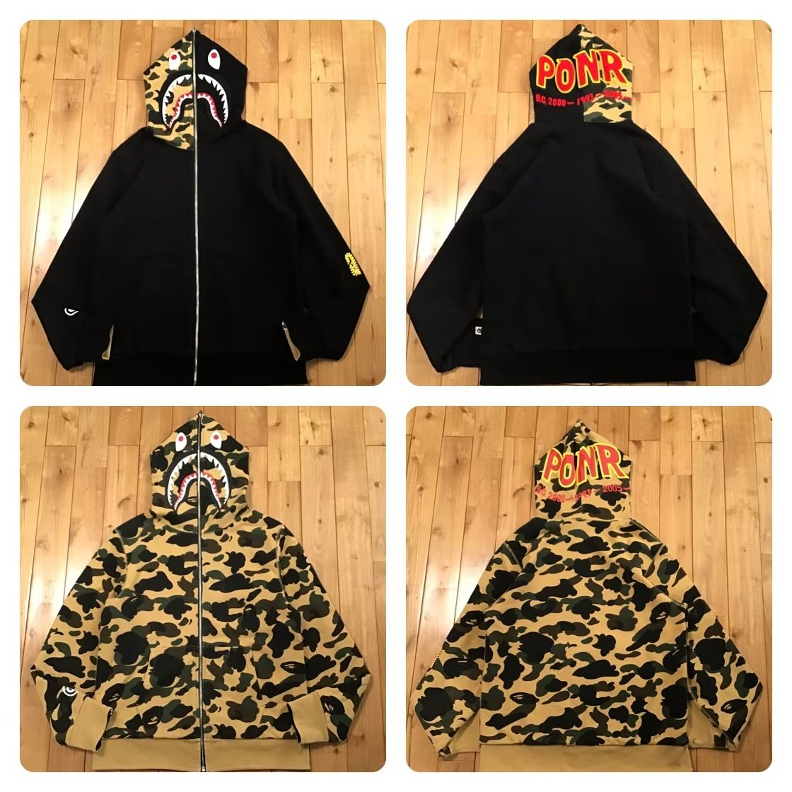☆リバーシブル☆ シャーク パーカー Lサイズ BAPE camo shark full