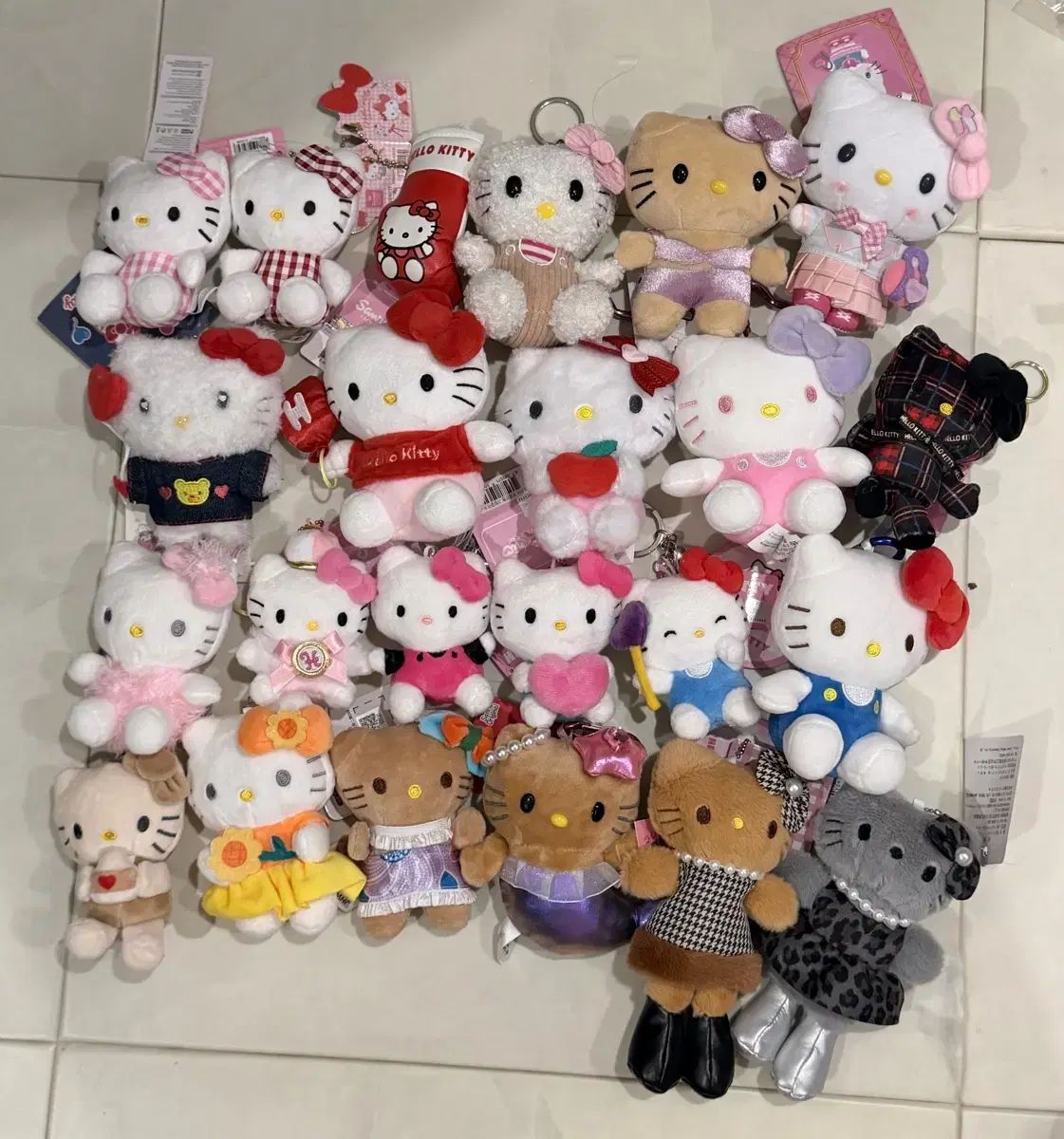 ハローキティ ぬいぐるみ キーホルダー セット