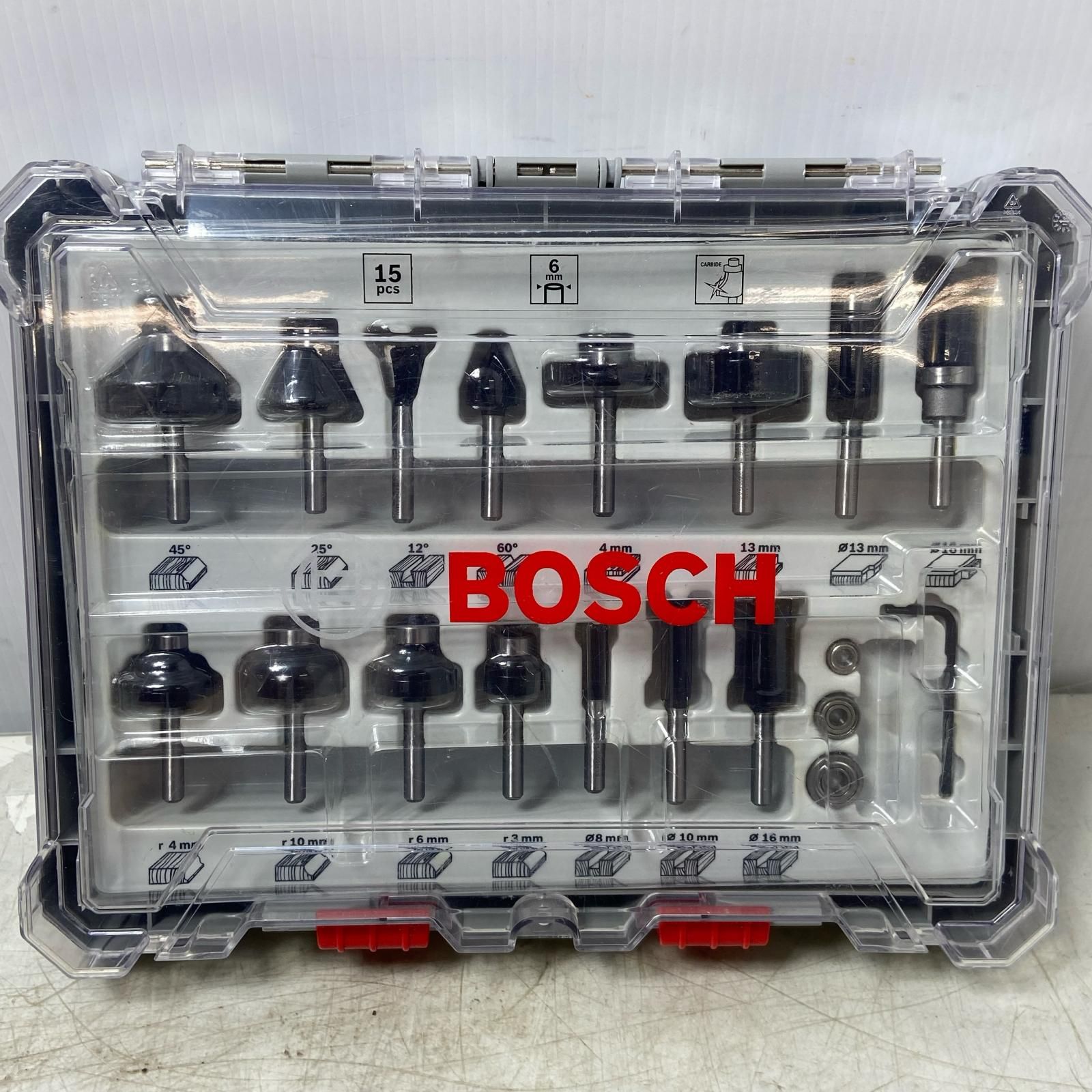 ΦΦBOSCH ボッシュ BOSCHルーター トリマービット ミックス 15本セット