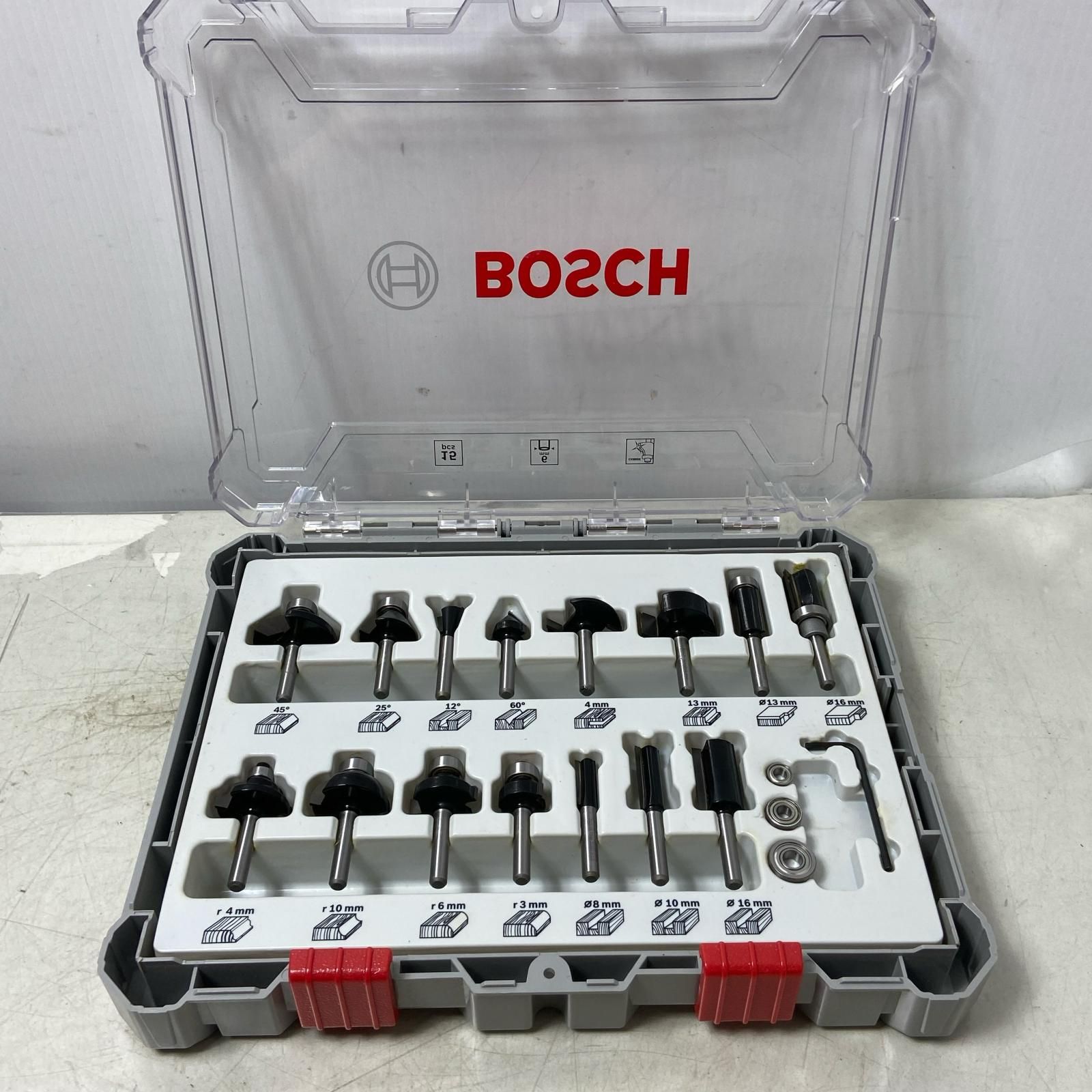 ΦΦBOSCH ボッシュ BOSCHルーター トリマービット ミックス 15本セット