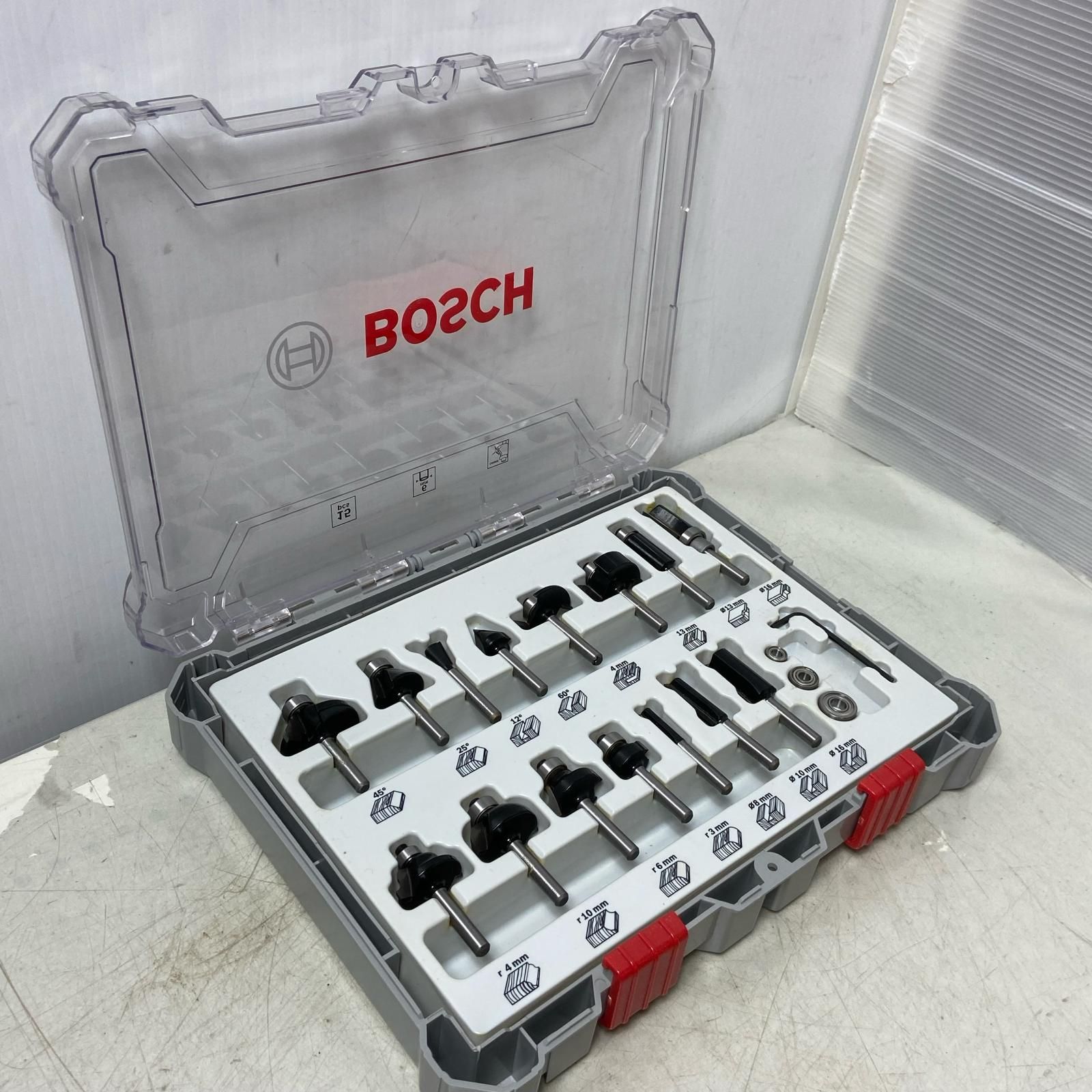  ΦΦBOSCH ボッシュ BOSCHルーター トリマービット ミックス 15本セット その他 ドライバー レンチ
