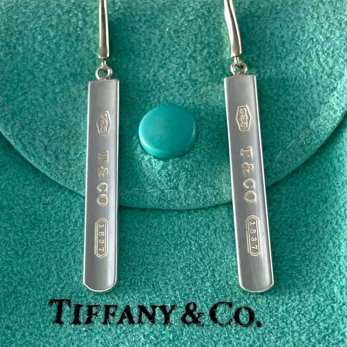 ティファニー 希少 1837 ナロー バー ピアス シルバー WE1fe - メルカリ
