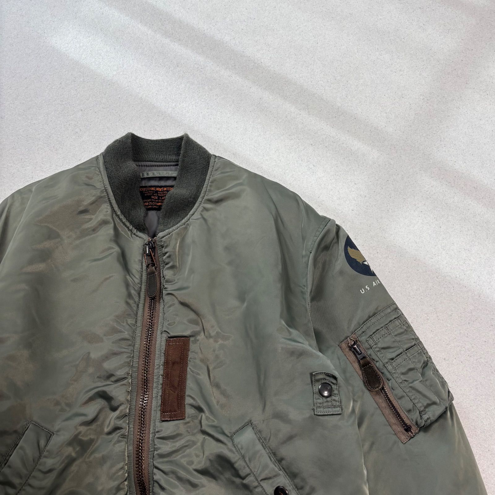 CAB CLOTHING flight jacket type B-15C ma1 ma-1 キャブクロージング