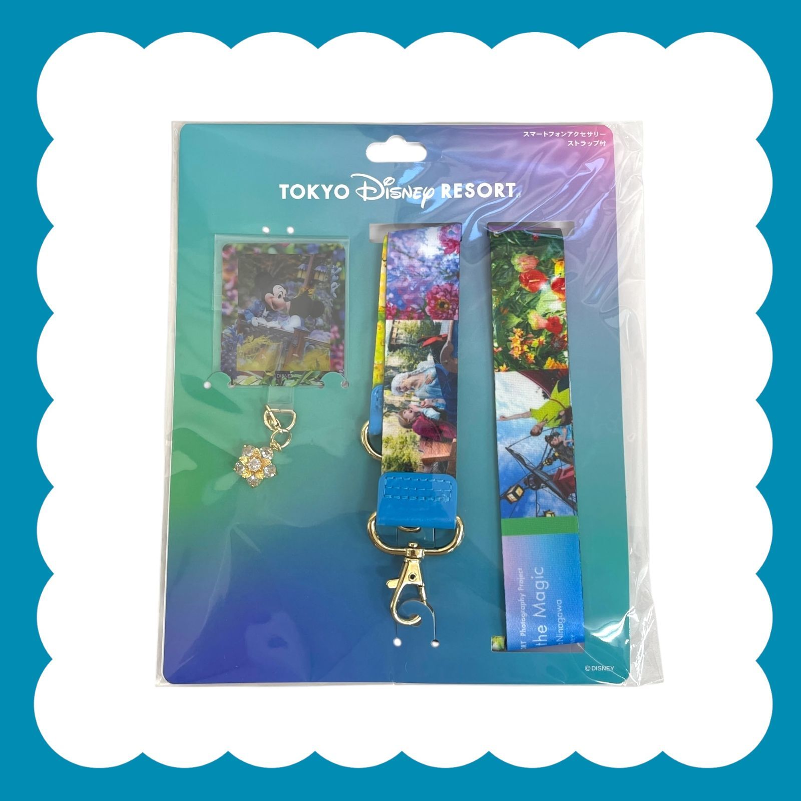 ディズニーリゾート ストラップ付き スマートフォン ディズニー イマジニングザマジック【スマートフォンアクセサリー
