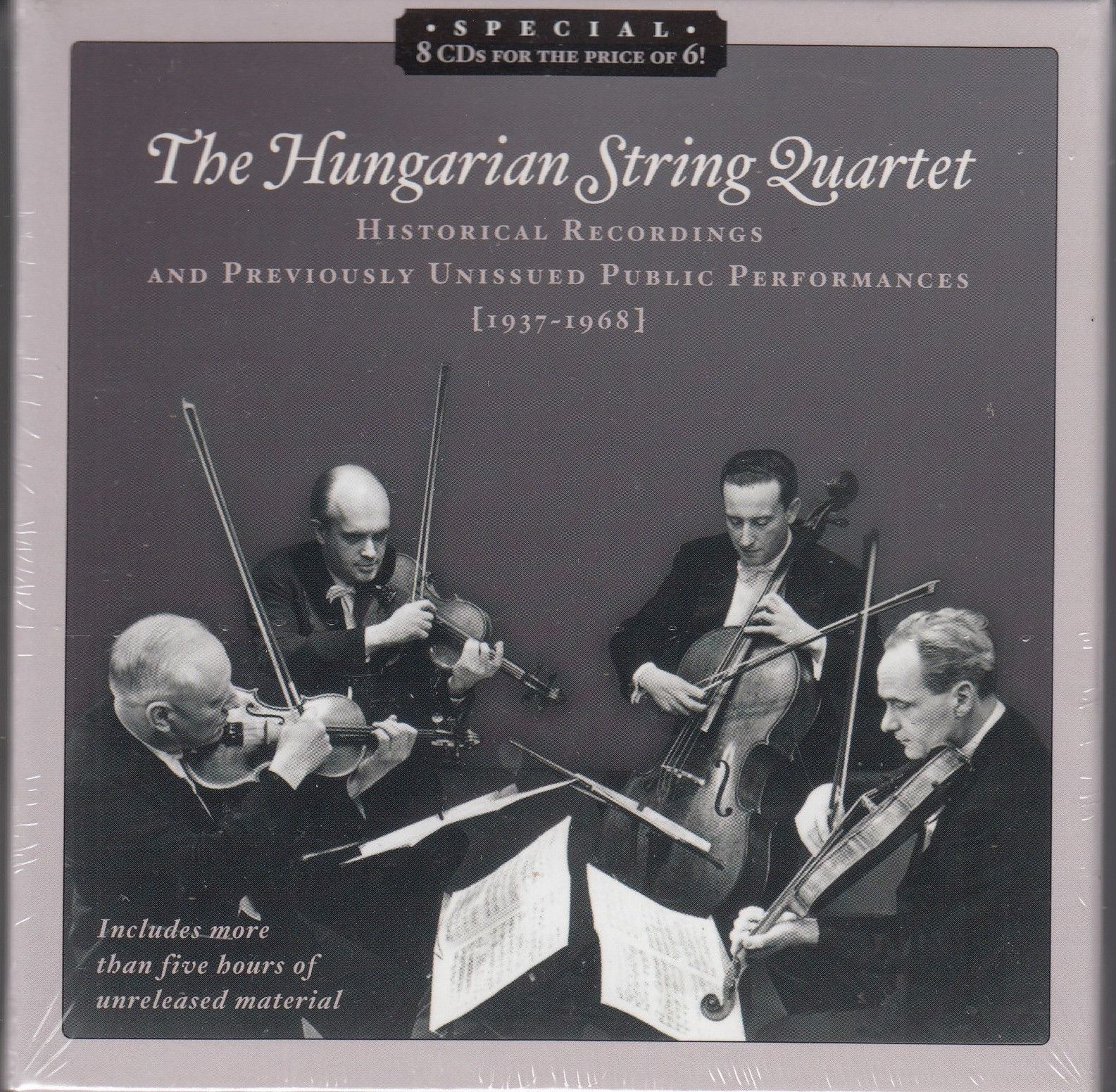 8 CD|M-A シューベルト 弦楽四重奏曲第14番ニ短調D.810 死と乙女 -弦楽四重奏曲第15番ト長調D.887他|ハンガリー弦楽四重奏団 1958.7.22他