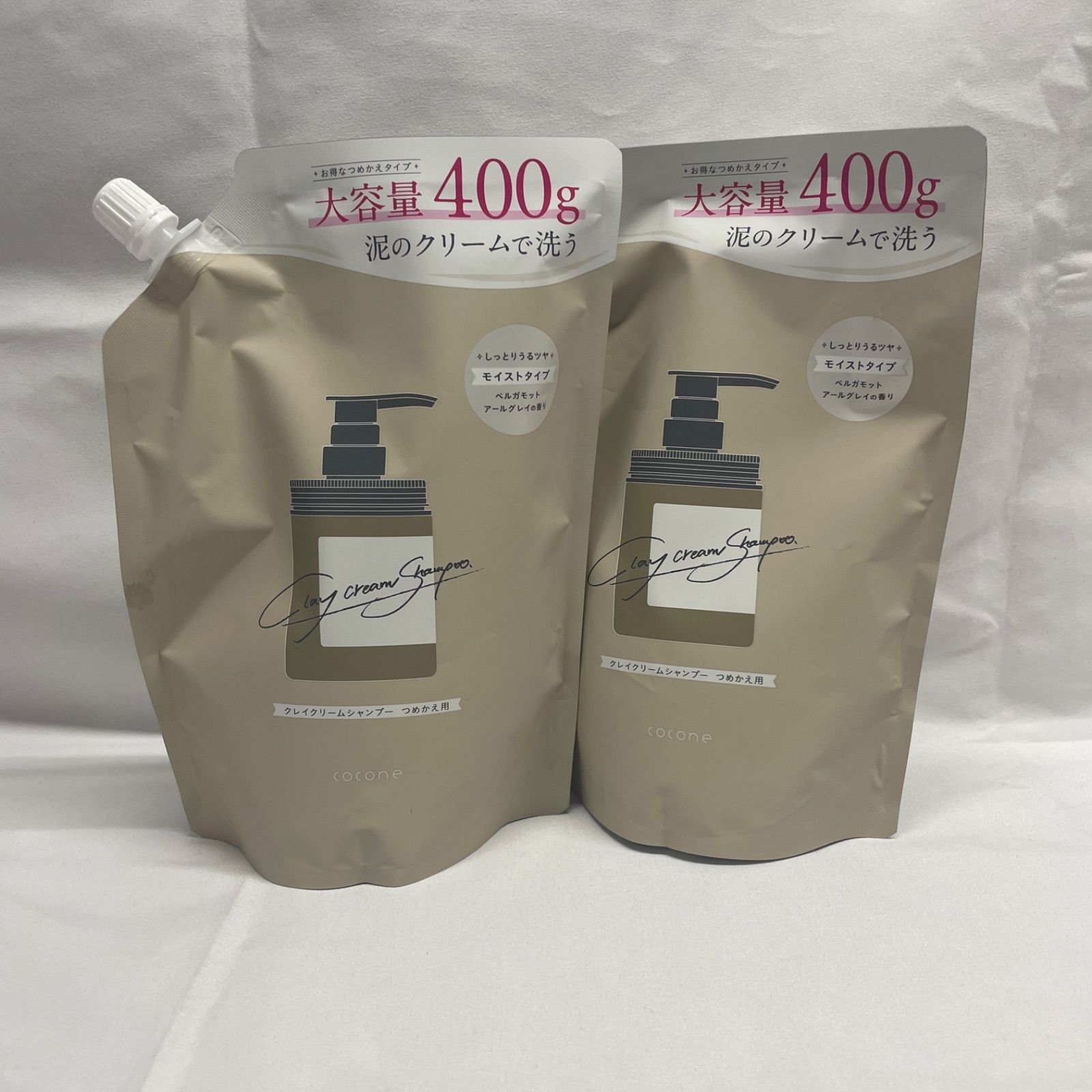 ◇ cocone クレイクリームシャンプー つめかえ用 400g 2個セット 【未