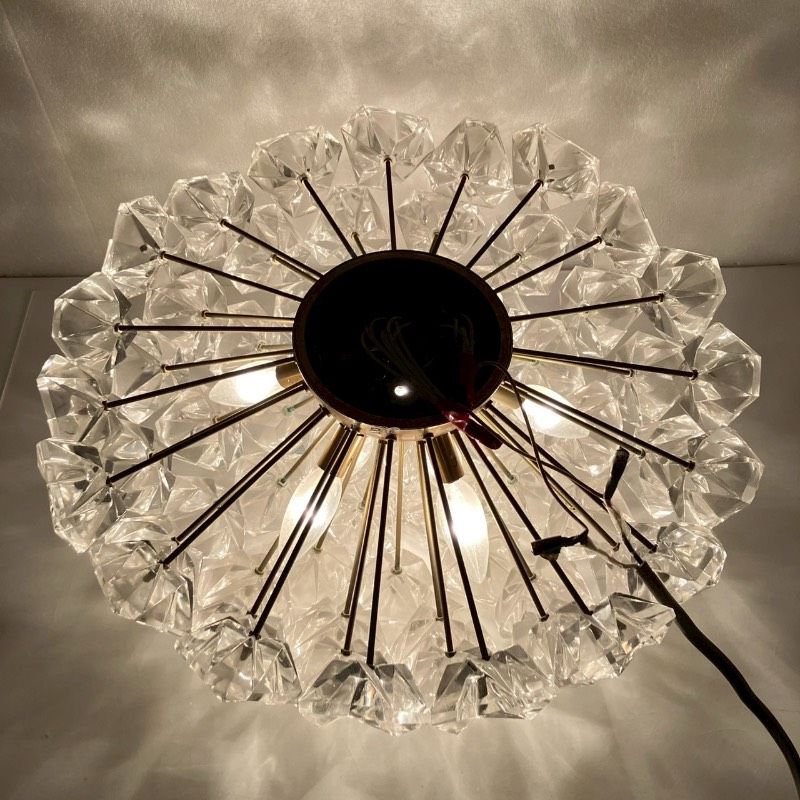 保谷クリスタル シャンデリア HOYAクリスタル 電飾照明 ライト ガラス