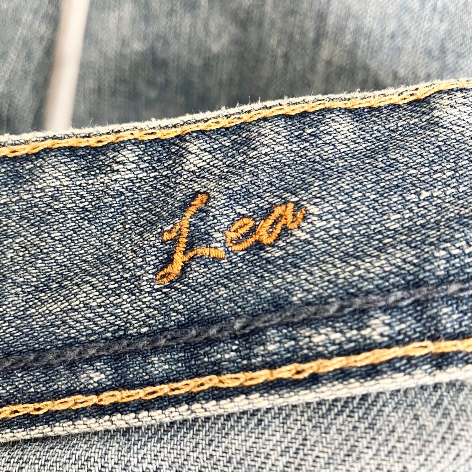 YANUK IENA別注 ボーイズストレートデニム LEA 24 ライトブルー／水色