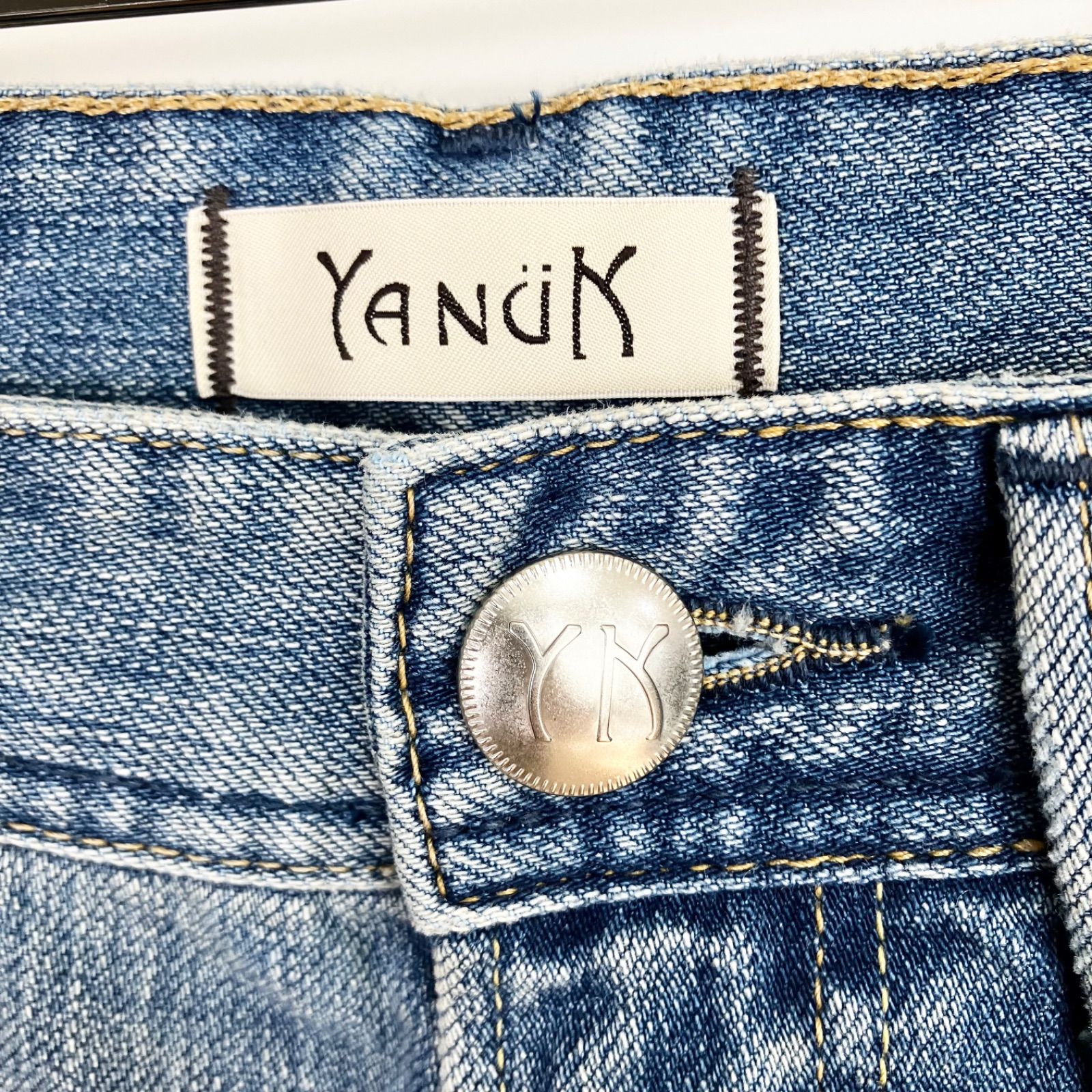 YANUK IENA別注 ボーイズストレートデニム LEA 24 ライトブルー／水色